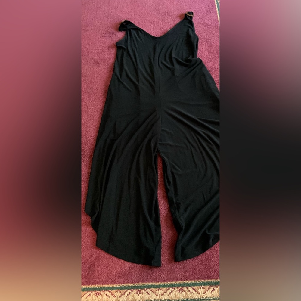 Black Wide-Leg Jumpsuit - Women. Reduction sale 2026